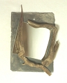 Miroir sur ardoise 18x28cm - Bois flottés - Ref.M10122