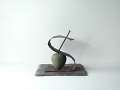 Trophée N°1 de l'entreprise éco-responsable 2013 - Sculpture galet et métal