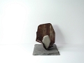 Trophée N° de l'entreprise éco-responsable 2013 - Sculpture galet et métal