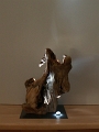 Alioth - Sculpture lumineuse à leds en bois flotté