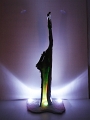 Sculpture lumineuse à leds en bois flotté